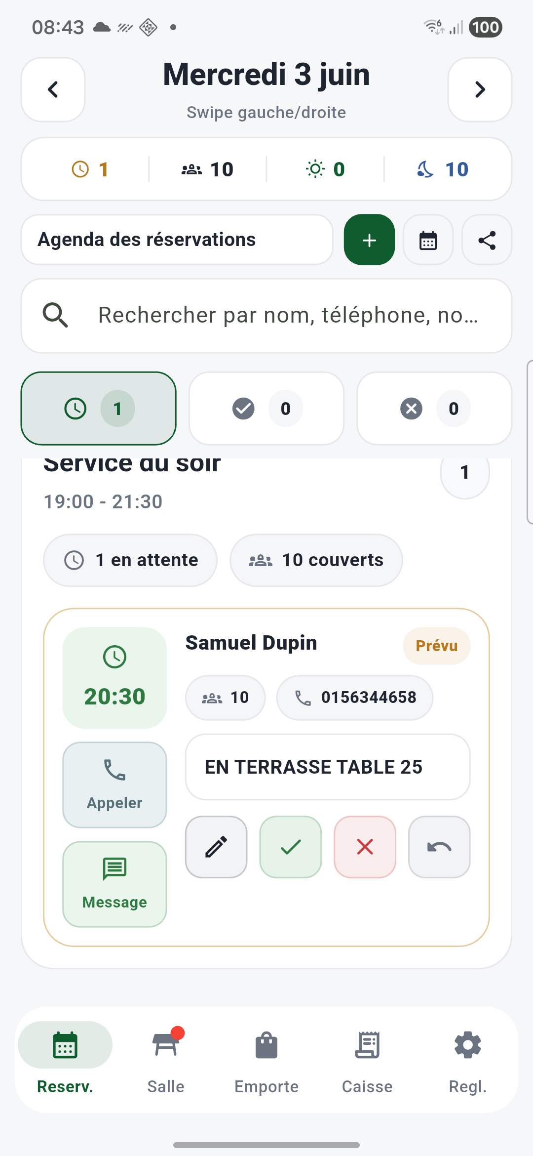 Apercu Poket Restaurants - reservations